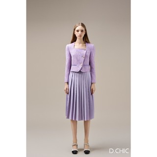 Chân váy midi xếp ly cạp rời d.chic ms: 382785