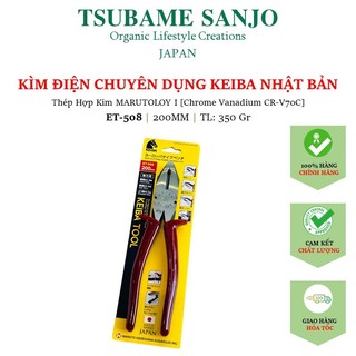 Kìm Điện Chuyên Dùng Nhật Bản KEIBA ET-506 / ET-507 / ET-508 | Thép Hợp Kim MARUTOLOY [ Chrome Vanadium CR-V70C ]