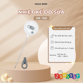 Nhiệt kế điện tử đo nhiệt độ sữa nhiệt độ nước Moaz Bebe MB020
