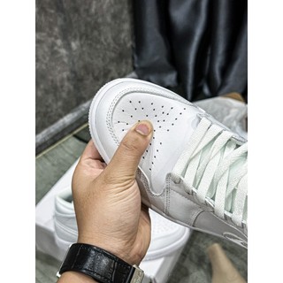 Giày Sneaker Air Jd 1 Mid Triple White LikeAuth