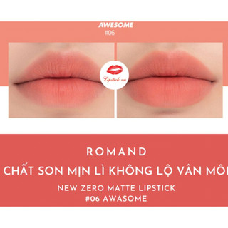 Son Thỏi Siêu Mịn Romand Zero Matte Lipstick (06 Awesome)