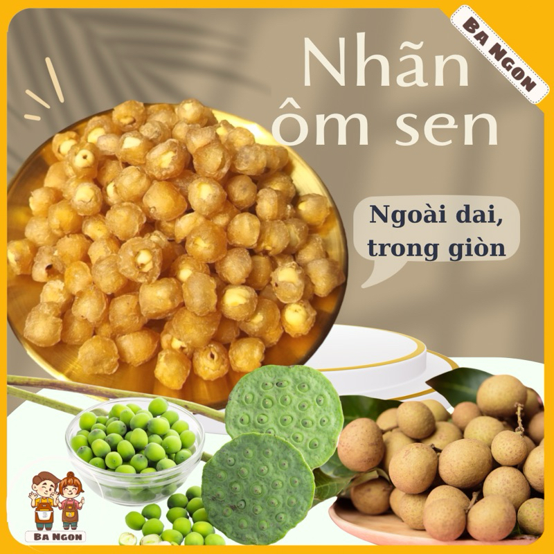 Nhãn ôm sen - long nhãn bọc hạt sen - Long nhãn hàng VN-  món ngon ngày tết