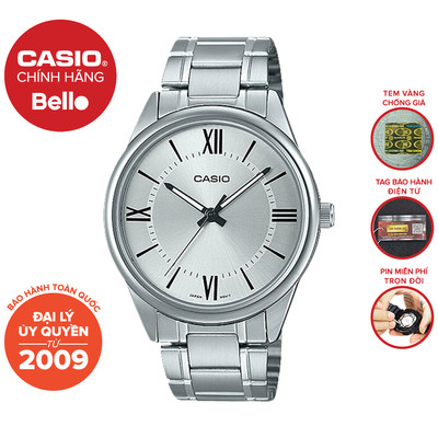 Đồng hồ Nam dây thép Casio MTP-V005 chính hãng bảo hành 1 năm Pin trọn đời