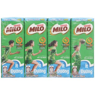 Sữa lúa mạch Nestle Milo ít đường 180ml