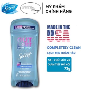 (NK Mỹ) Lăn khử mùi Secret Clear Gel Completely Clean 73g Made in USA