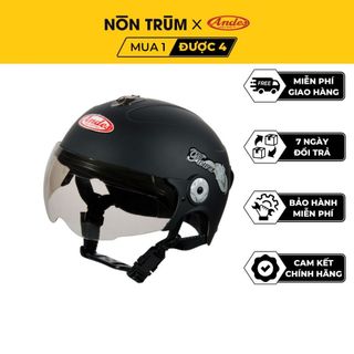 Mũ bảo hiểm 1/2 nửa đầu ANDES 108 có kính chính hãng