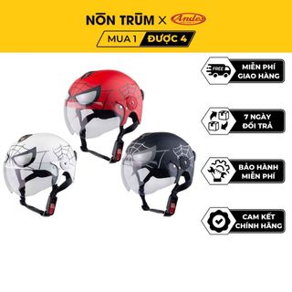 Mũ bảo hiểm Andes 108k có kính trẻ em từ 4-8 tuổi freesize vòng đầu từ 50-52cm