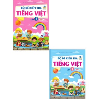 Sách - combo bộ đề kiểm tra tiếng việt lớp 1 - tập 1 + 2 - mt
