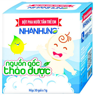  Bột tắm Nhân Hưng - Giúp trẻ hết rôm sảy hăm tả mụn nhọt chàm sữa- dùng được cho trẻ sơ sinh 