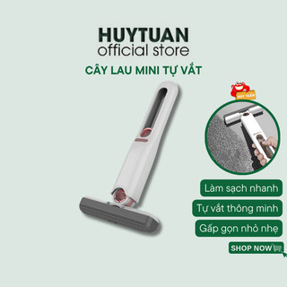 Cây lau bàn bếp tự vắt thông minh gấp gọn 25cm, Cây lau mini đa năng siêu thấm hút lau bàn, lau kính, lau sàn....