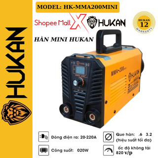 Máy hàn điện tử Hukan mma 200 mini tặng kèm phụ kiện que hàn valy siêu tiện lơi ...