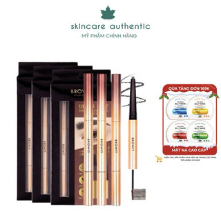 Kẻ mày và mascara mày browit #dark brown 0.16g + 1.26g ultra fine duo eyebrow pencil & mascara