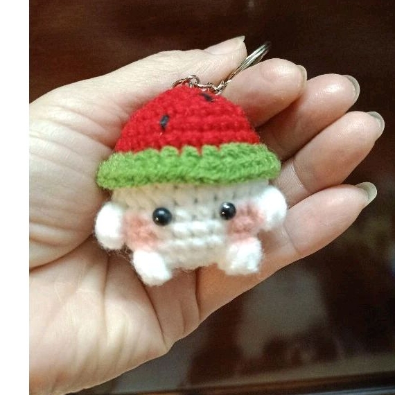 Móc khóa Bé Nấm Bằng Len Handmade