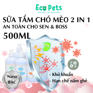 Sữa tắm cho chó mèo helloconsen giúp mượt lông, giảm ngứa giảm ve rận lưu hương lâu 500ml