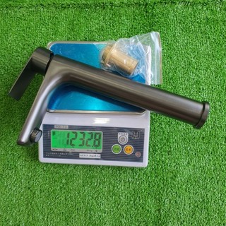 Vòi lavabo nóng lạnh sơn tĩnh điện nano xám -30cm