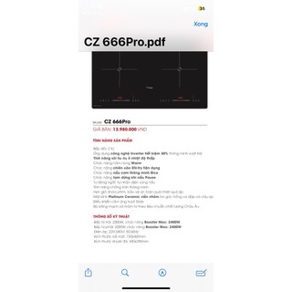 Bếp từ đôi inveter Canzy CZ666PRO