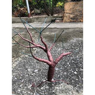 Thân cây bonsai,đào mai làm hoa kẽm nhung
