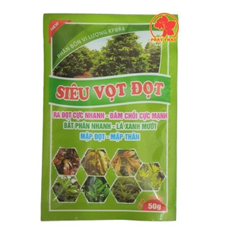 Phân bón lá Siêu Vọt Đọt 50gr, mập chồi, phát đọt, xanh dày lá