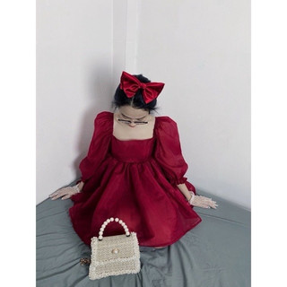 XÃ SHOP - ĐẦM XOÈ HỒNG ĐẬM NEW SZ SM OK CHẤT TƠ
