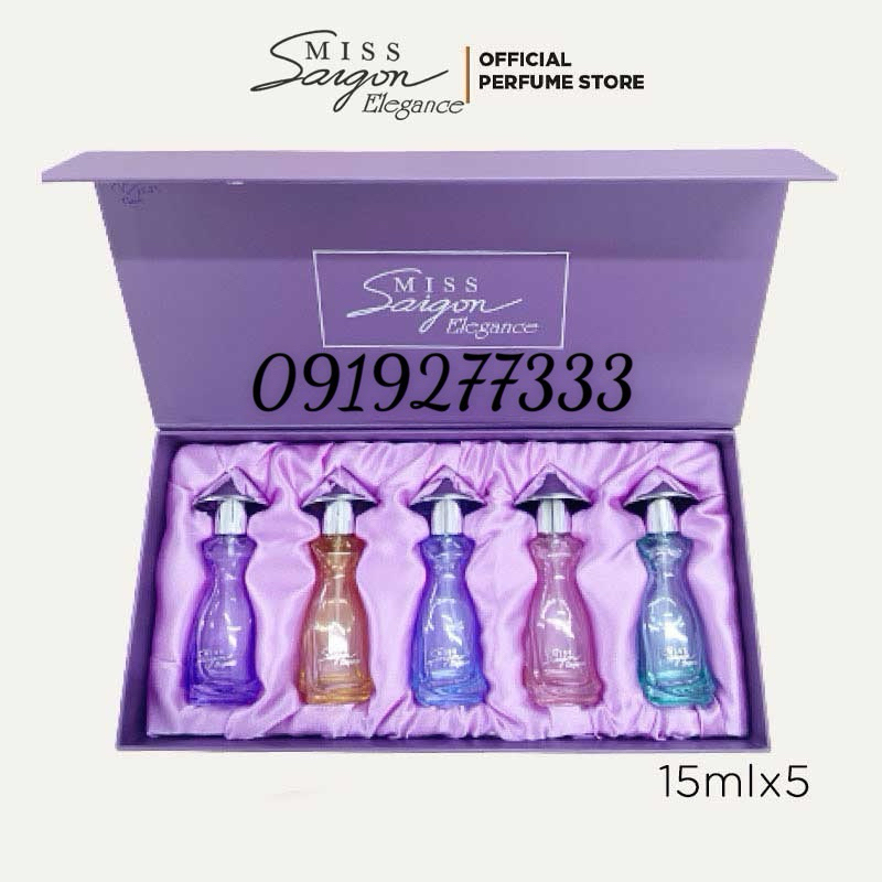 Sét 5 chai Nước hoa miss Sài Gòn 15ml x5 (chính hãng)