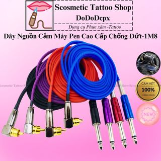 Dây cắm máy pen 5.0 ,rắc cắm rca máy pen hàng đẹp - màu ngẫu nhiên- dài 1m8