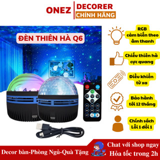 Đèn galaxy cực quang Q6 chiếu sóng nước bầu trời dèn vũ trụ galaxy thiên hà ngân hà cho phòng ngủ, phòng bay