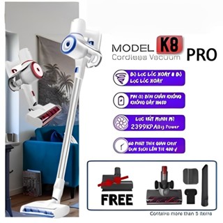 2023 MỚI NHẤT K8 PRO Enolux Máy hút bụi cầm tay không dây Máy hút bụi gia đình xe giường nệm hút siêu mạnh cho văn phòng