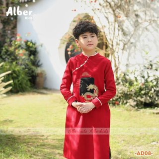 AD2403  AD2404 Áo dài tết bé trai (KO KÈM QUẦN)