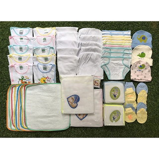 Set đồ sơ sinh trọn gói chuẩn hàng cotton -set 72 món đô