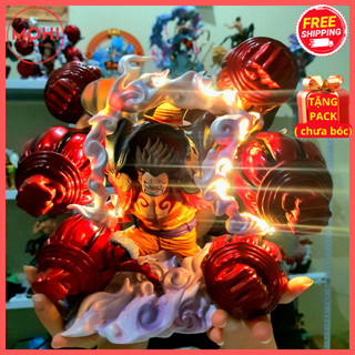 Mô hình luffy gear 4 gatling 6 đấm siêu to cao 32 cm - mô hình one piece