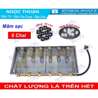 Mâm Sạc Gas Mini 6 Chai ( Lò xo )