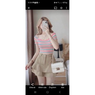 Quần váy kaki 2 tầng bigsize 55-95 ký
