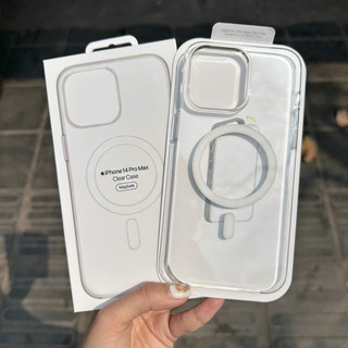 Ốp lưng trong suốt hỗ trợ sạc không dây iphone 15 pro, 15 pro max, 14 pro, 14 pro max, 13 pro max, 12 pro max