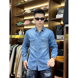 Áo sơ mi bò nam/ áo jeans nam/ áo đôi nam nữ QC