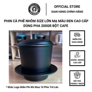 Phin pha cà phê nhôm size lớn pha 200gr bột cà phê anode 10 màu cao cấp - phin nhôm màu