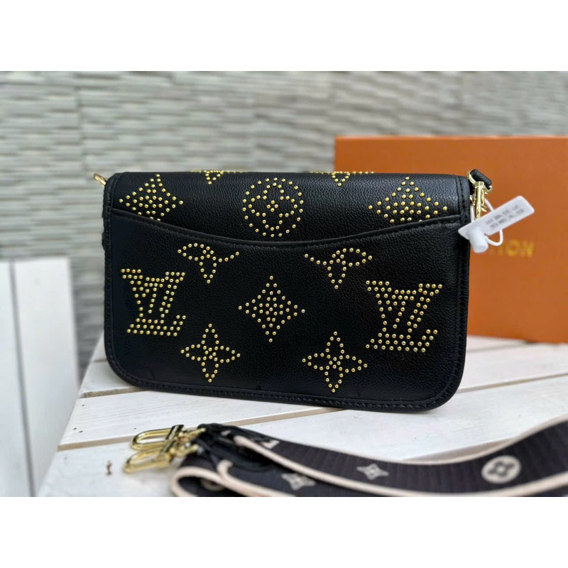 Túi kẹp nách lv ivy tặng kèm khăn fullbox