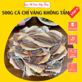 Khô Cá Chỉ Vàng Không Tẩm 500G Loại Ngon - Đặc Sản Vùng Biển Bình Thuận