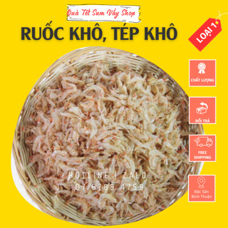 Tép khô, ruốc khô phơi tự nhiên, sạch, không sạn cát, bao ngon.