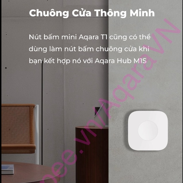 Nút bấm ngữ cảnh Aqara T1 Wireless Mini Switch WB-R02D - Điều khiển 3 tự động hoá, Tương thích Home Kit, cần Aqara Hub