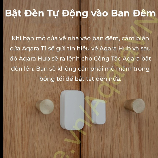 Cảm biến cửa Aqara T1 Zigbee 3.0 DW-S03D - Phát hiện trạng thái đóng / mở, Tương thích HomeKit - Cần trang bị Aqara Hub