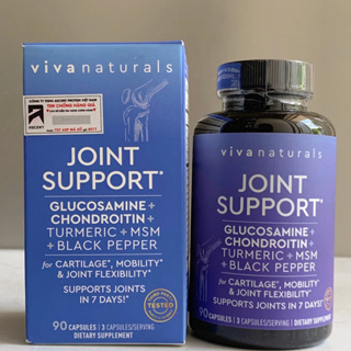 Bảo vệ xương khớp tốt hất thế giới Viva Naturals Joint Support 90 viên