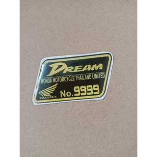 Tem nổi dán mặt nạ trước xe Wave 9999