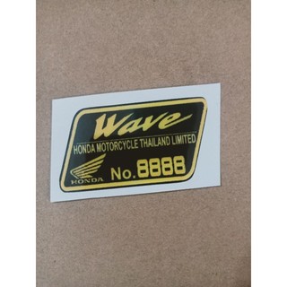 Tem nổi dán mặt nạ trước xe Wave 8888