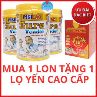 Sữa Pisilac Sure Vender 900g dành cho người sau bệnh, sau phẫu thuật