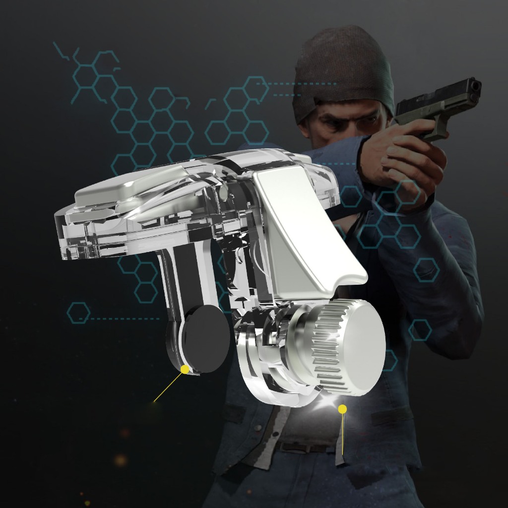 Nút chơi game Pubg, Ros Bella925 nút bấm 2 chốt chơi game điện thoại A8s
