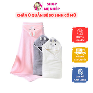 Khăn choàng tắm cho bé sơ sinh có mũ