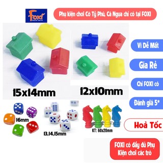 Nhà Xưởng Tiệm nhựa-Phụ kiện chơi bộ Cờ Tỷ Phú Hội An-Việt Nam-Size 12,15 mm các loại A