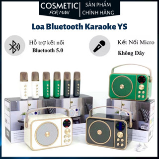 Loa karaoke bluetooth ys302 ys307 kèm mic không dây hát cực hay âm thanh bass căng đã tai