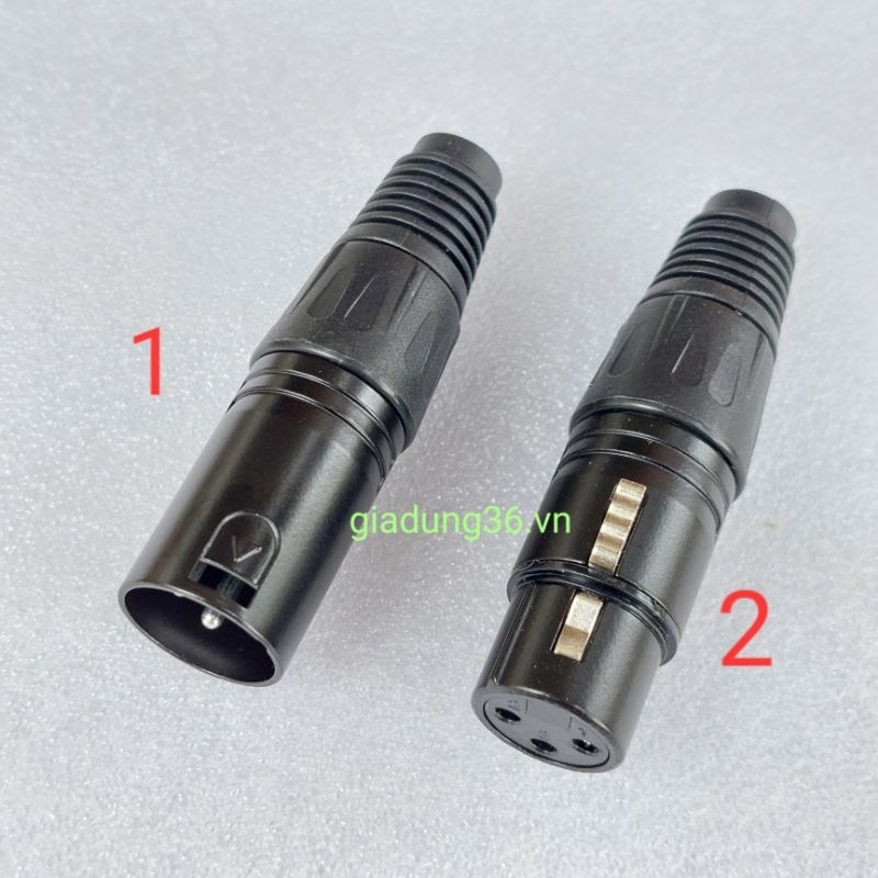 Combo 4 cái chuôi rắc micro , Rắc canon đực cái hàn dây