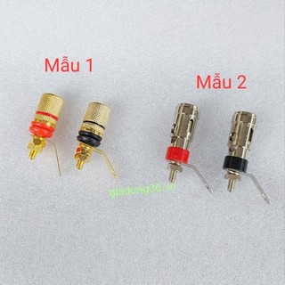 Cặp cọc đấu loa đen đỏ , trạm loa đen đỏ , cầu đấu loa